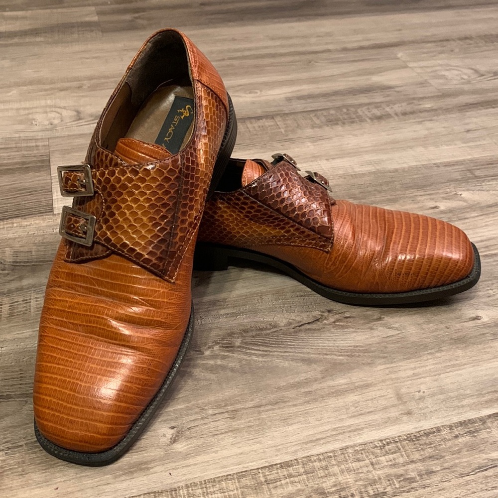 Mens Stacy Adams snake oxfords